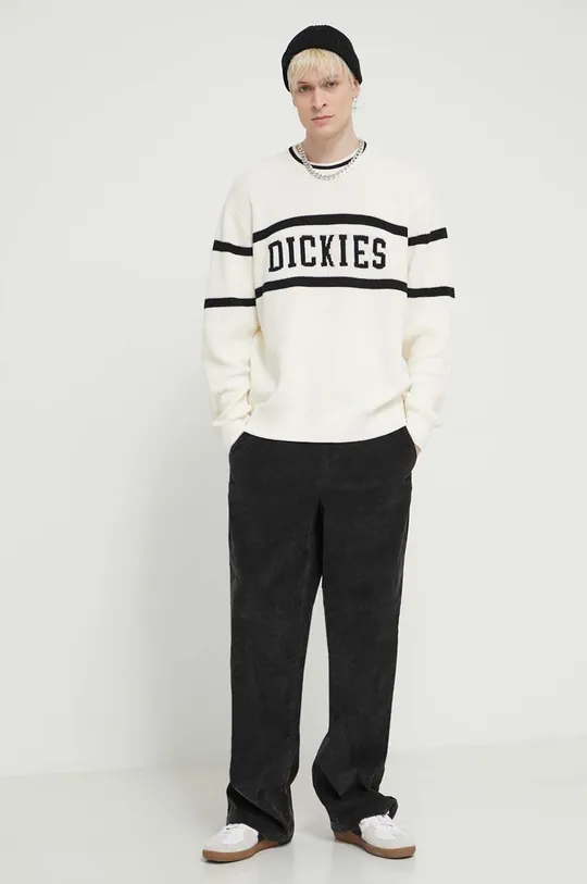 Dickies pantaloni in velluto a coste CHASE CITY PANT nero