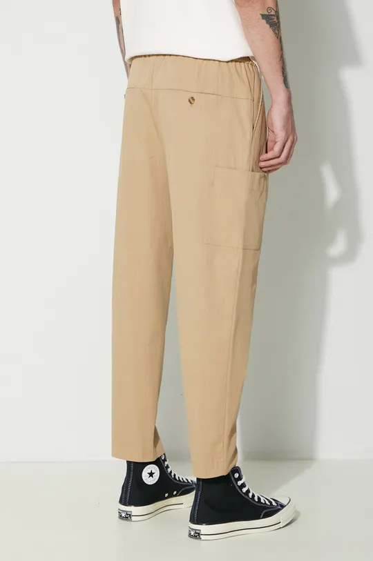 Drôle de Monsieur trousers Le Pantalon Cropped Cargo 98% Cotton, 2% Elastane