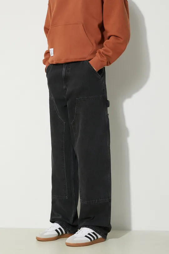 crna Traperice Carhartt WIP Double Knee Pant