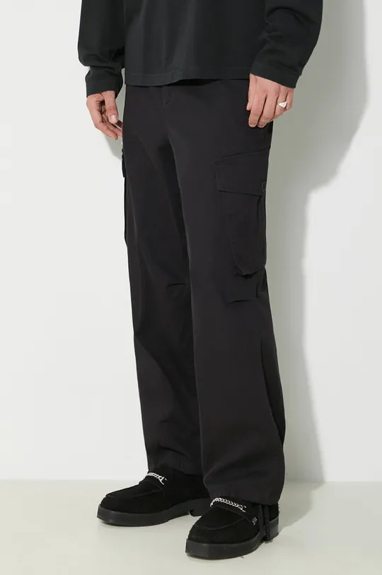negru Carhartt WIP pantaloni de bumbac Unity Pant