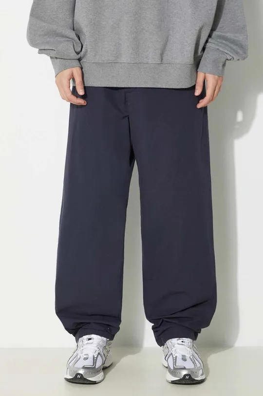 bleumarin Carhartt WIP pantaloni de bumbac Calder Pant De bărbați