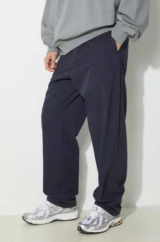 navy Carhartt WIP cotton trousers Calder Pant