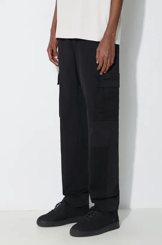 black Marcelo Burlon trousers Cross Cotton Cargo