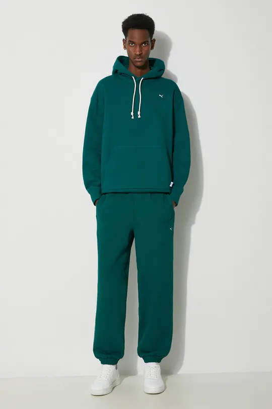 Puma cotton joggers MMQ Sweatpants turquoise