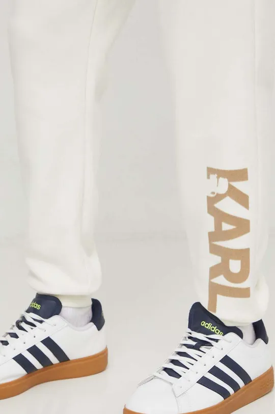 beżowy Karl Lagerfeld spodnie dresowe