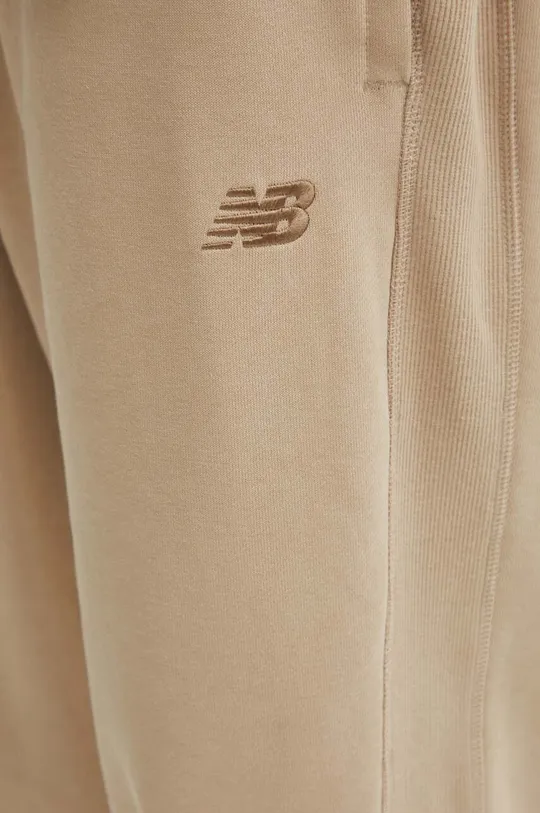 beige New Balance cotton joggers