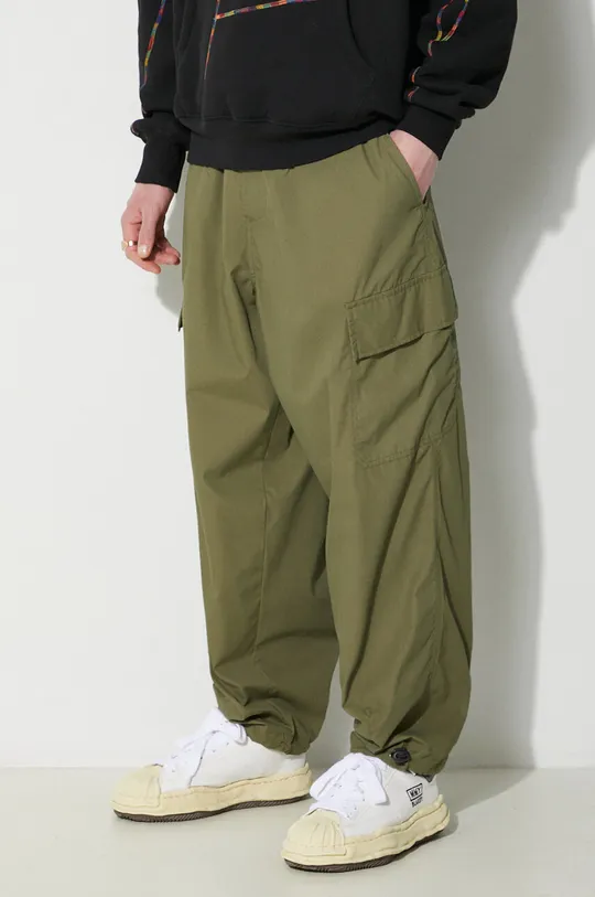 green Universal Works trousers Loose Cargo Pant