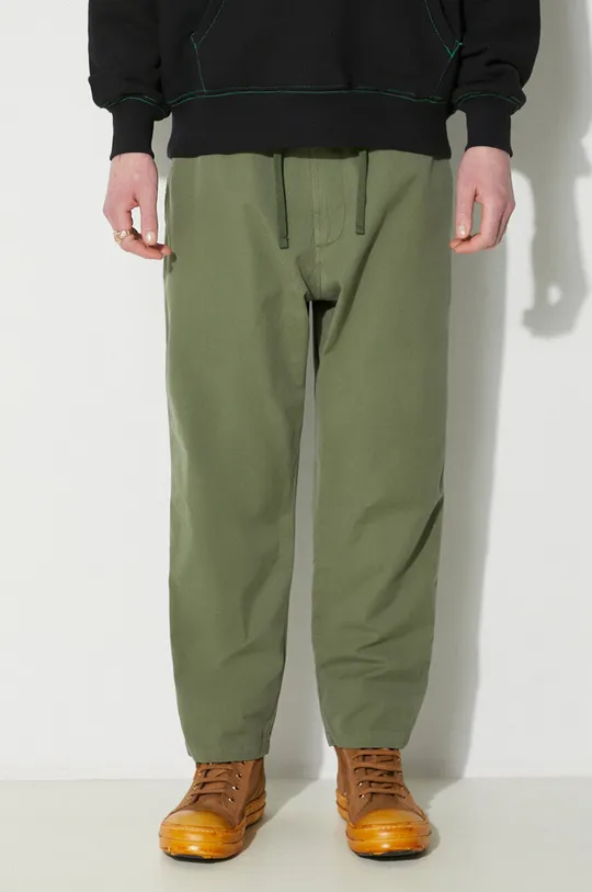 verde Universal Works pantaloni de bumbac Hi Water Trouser De bărbați