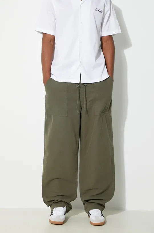 verde Vans pantaloni de bumbac Premium Standards Easy Trouser LX De bărbați