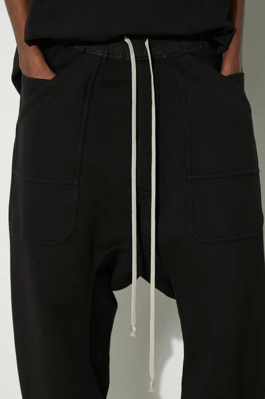 negru Rick Owens pantaloni de trening Knit Sweat Pants Classic Cargo Drawstring