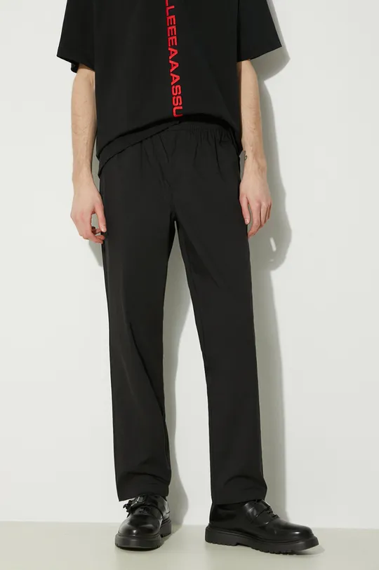 černá Kalhoty New Balance Twill Straight Pant 30