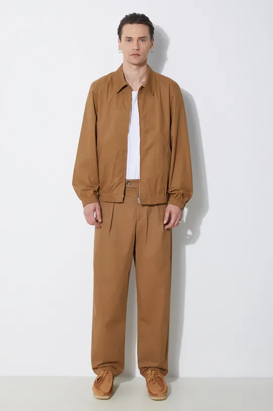 A.P.C. pantaloni in cotone marrone