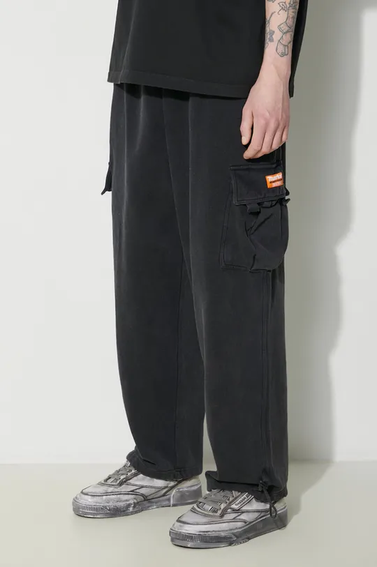 szary Market spodnie dresowe bawełniane Fuji Cargo Sweatpants Męski
