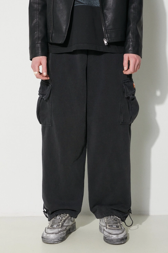 siva Pamučni donji dio trenirke Market Fuji Cargo Sweatpants