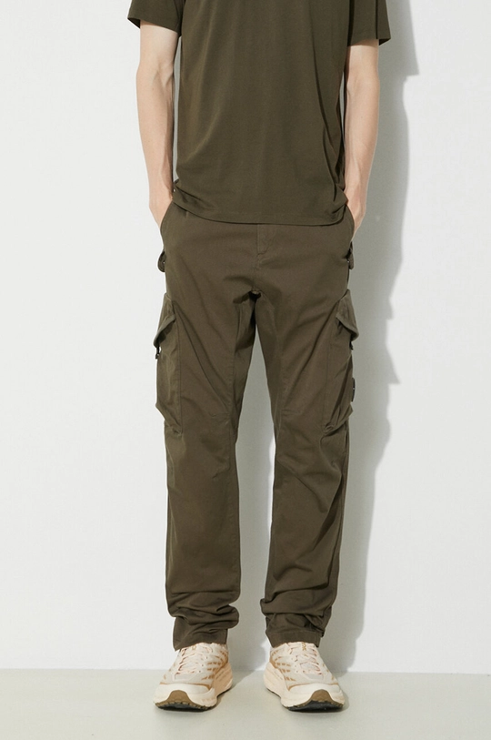 verde C.P. Company pantaloni Stretch Sateen Ergonomic Lens Uomo