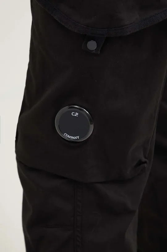 czarny C.P. Company spodnie Stretch Sateen Ergonomic Lens