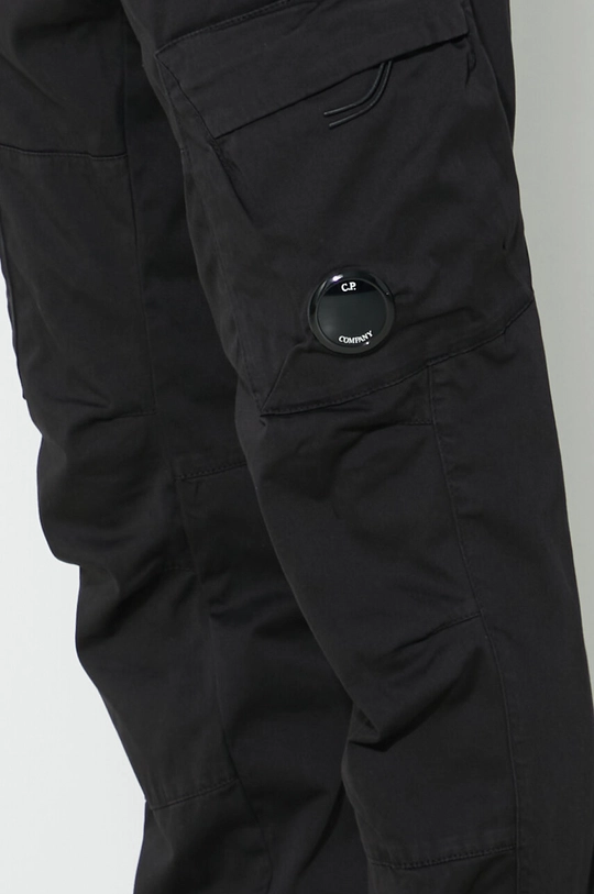 C.P. Company trousers Stretch Sateen Ergonomic Cargo 16CMPA063A005694G black