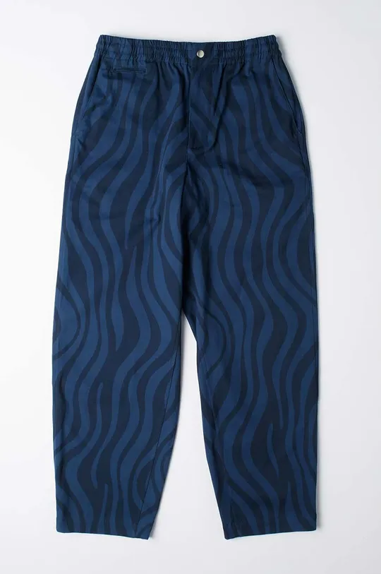 modrá Kalhoty by Parra Flowing Stripes Pant Pánský