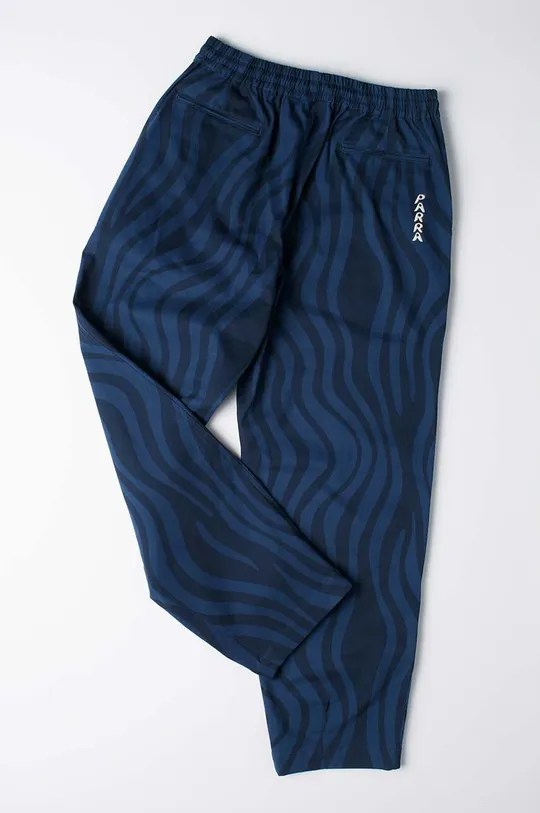 by Parra pantaloni Flowing Stripes Pant blu