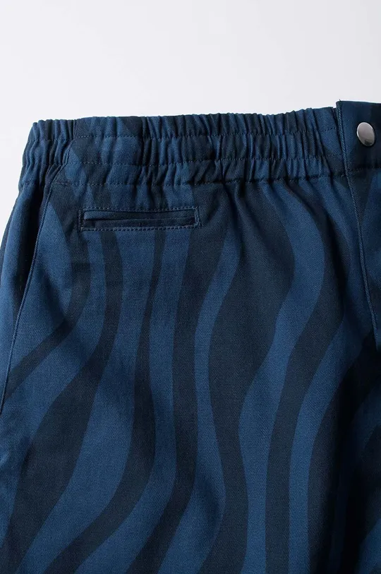 modrá Kalhoty by Parra Flowing Stripes Pant