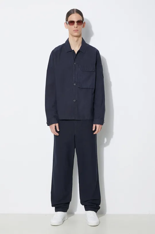 Norse Projects linen blend trousers Ezra Relaxed Cotton Linen navy