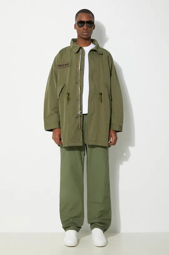 Engineered Garments spodnie bawełniane Fatigue Pant zielony
