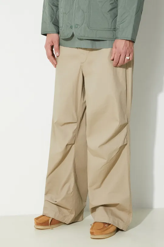 bež Pamučne hlače Engineered Garments Over Pant
