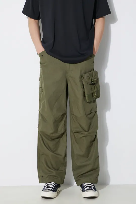 verde Maharishi pantaloni M.A.L.I.C.E. M51 Cargo Pants Cotton Hemp Twill 28 De bărbați