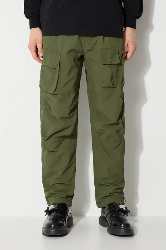 πράσινο Παντελόνι Maharishi Veg Dyed Cargo Track Pants Japanese Ανδρικά