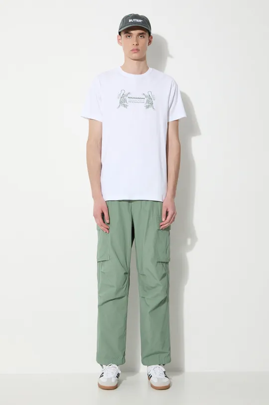 thisisneverthat pantaloni in cotone verde