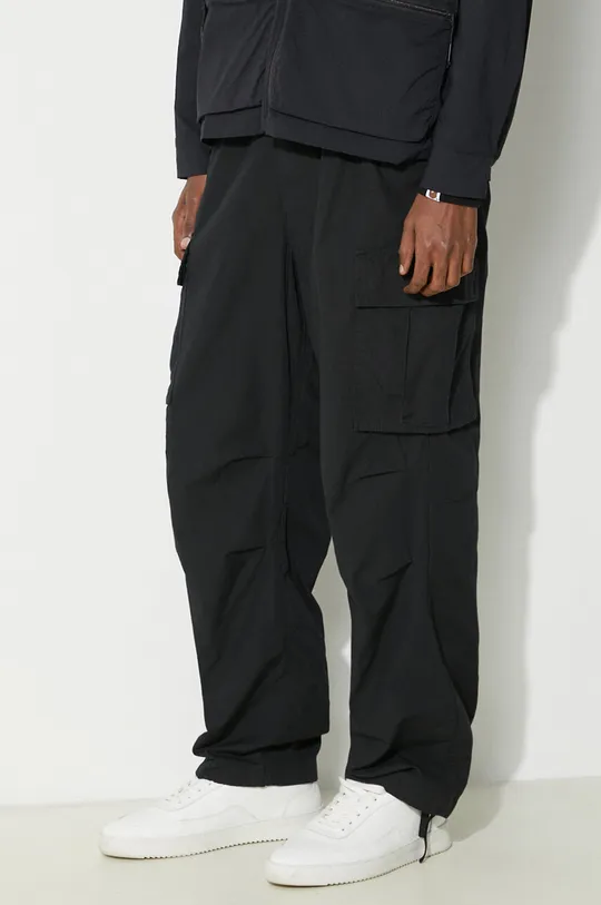 negru thisisneverthat pantaloni de bumbac De bărbați