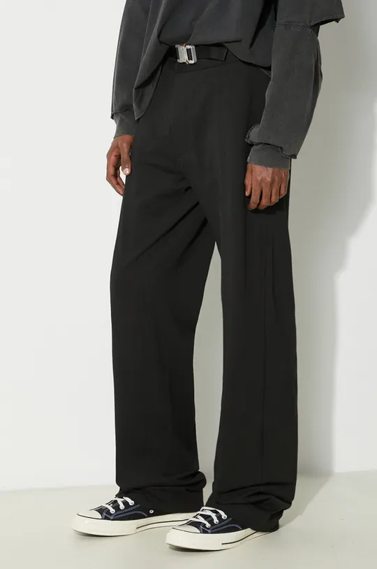 negru 1017 ALYX 9SM pantaloni de bumbac Lightweight Cotton Buckle Pant