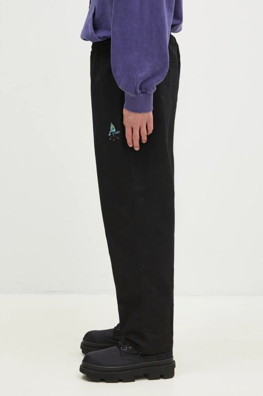 ICECREAM pantaloni in cotone Skate Pant ICC003 nero AW24