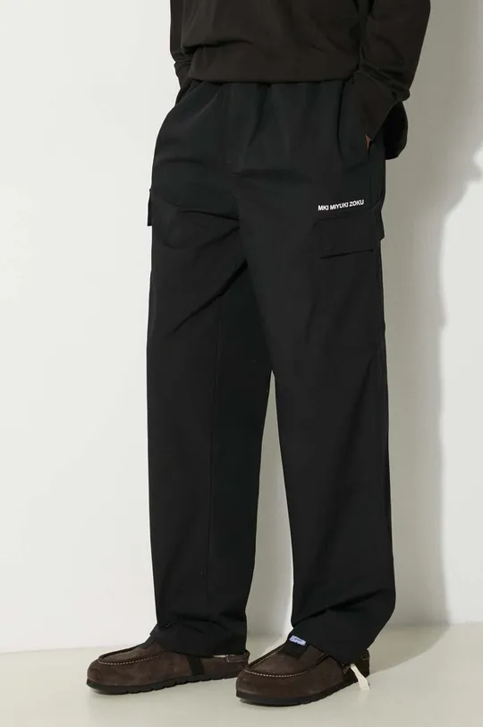 μαύρο Βαμβακερό παντελόνι MKI MIYUKI ZOKU Ripstop Cargo Trousers