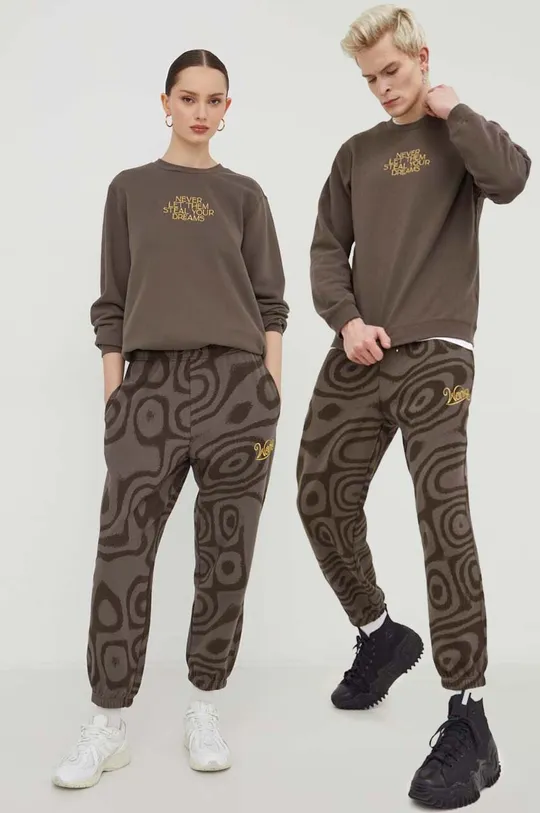 коричневый Хлопковые спортивные штаны Converse x Wonka Unisex