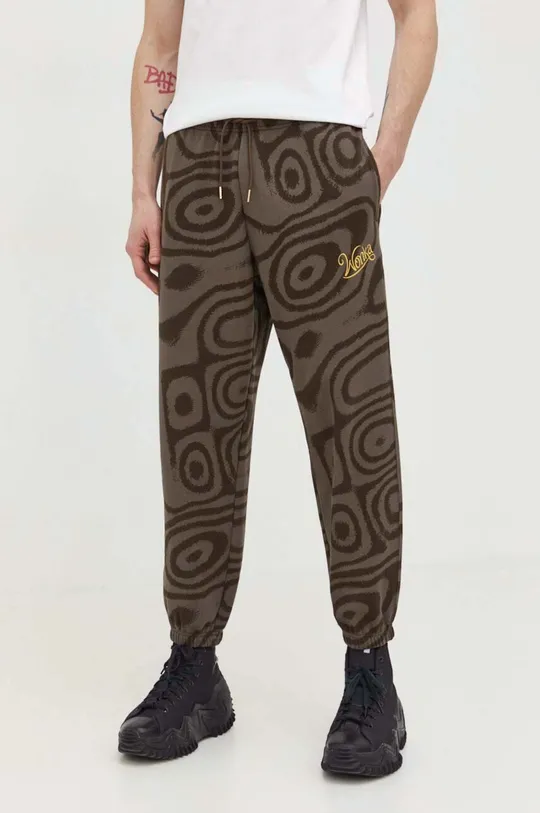 Хлопковые спортивные штаны Converse x Wonka коричневый