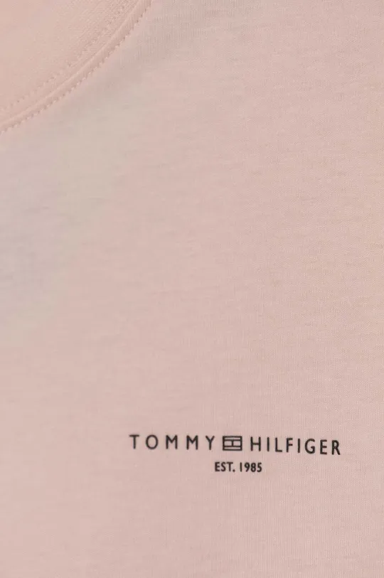 Bombažna obleka Tommy Hilfiger 100 % Bombaž