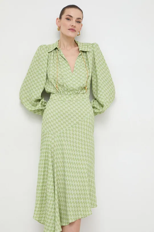 zelena Obleka Elisabetta Franchi Ženski
