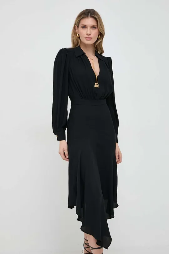 Obleka Elisabetta Franchi črna