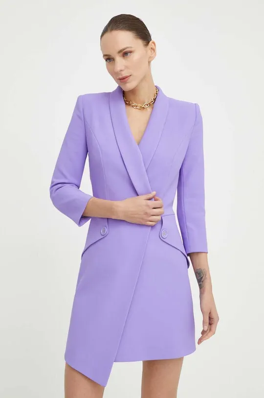 vijolična Obleka Elisabetta Franchi Ženski