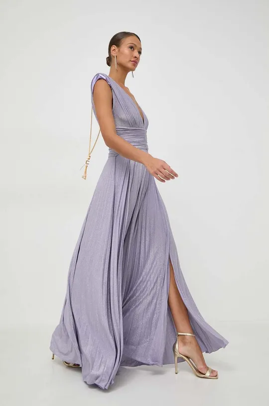 vijolična Obleka Elisabetta Franchi Ženski
