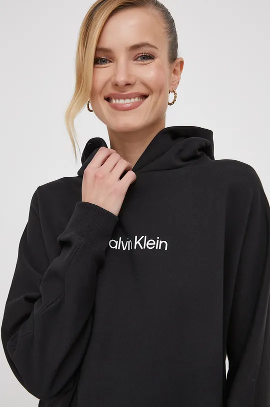 fekete Calvin Klein pamut ruha