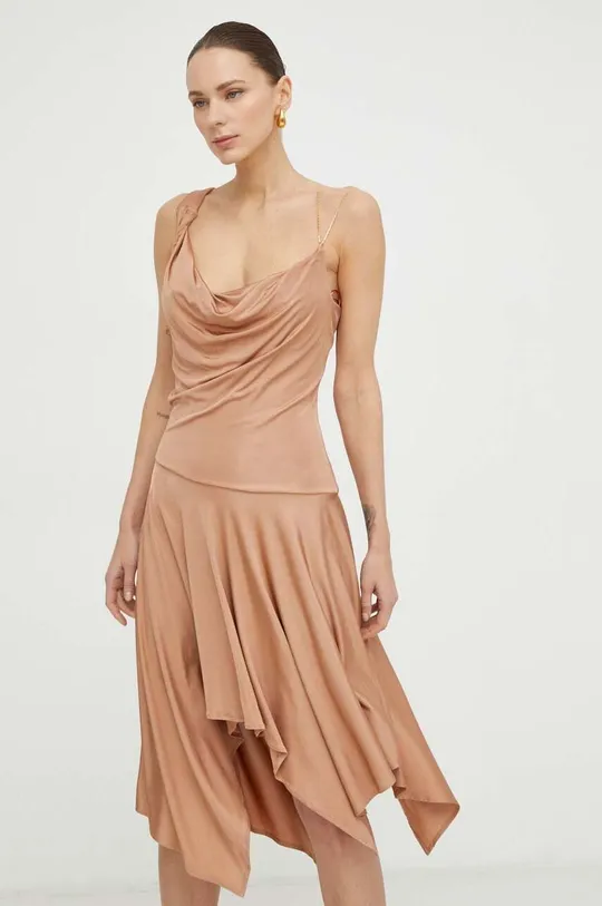 Pinko sukienka brązowy