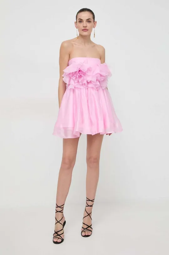 Bardot sukienka różowy
