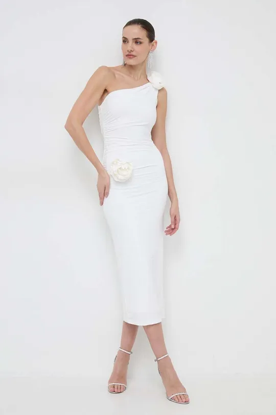 λευκό Φόρεμα Bardot LILITA Γυναικεία