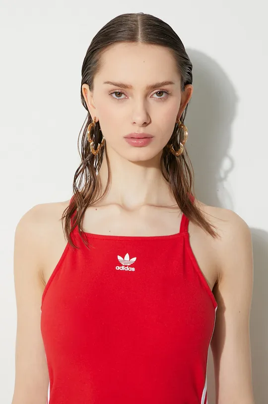crvena Haljina adidas Originals 3-Stripes