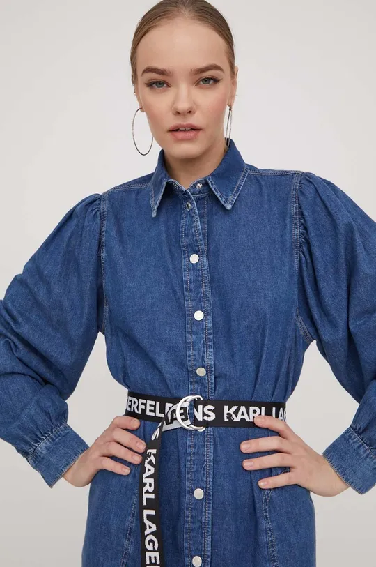 modrá Rifľové šaty Karl Lagerfeld Jeans