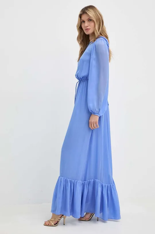 Μεταξωτό φόρεμα Luisa Spagnoli RUNWAY COLLECTIONRUNWAY COLLECTION μπλε