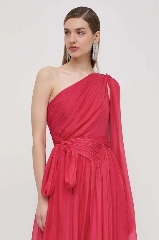 ružová Hodvábne šaty Luisa Spagnoli PANNELLO