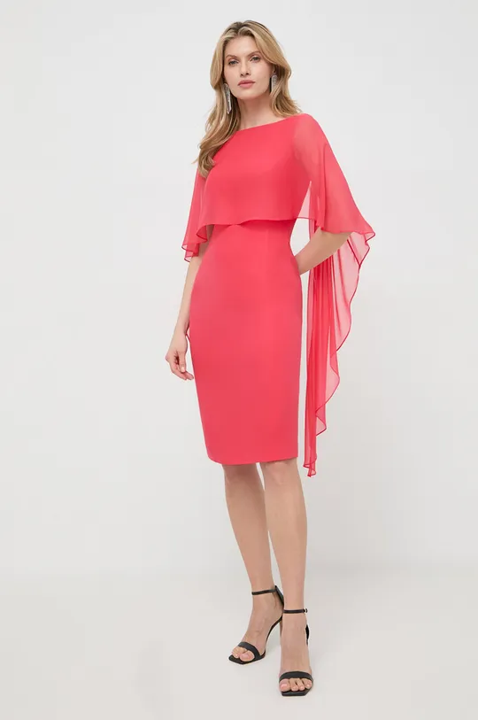 crvena Svilena haljina Luisa Spagnoli Ženski